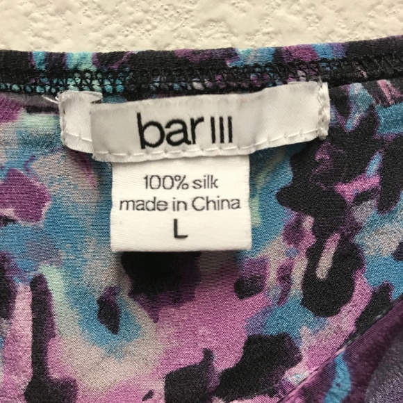 SOLD - Bar III Silk Mini Dress - Picture 7 of 8